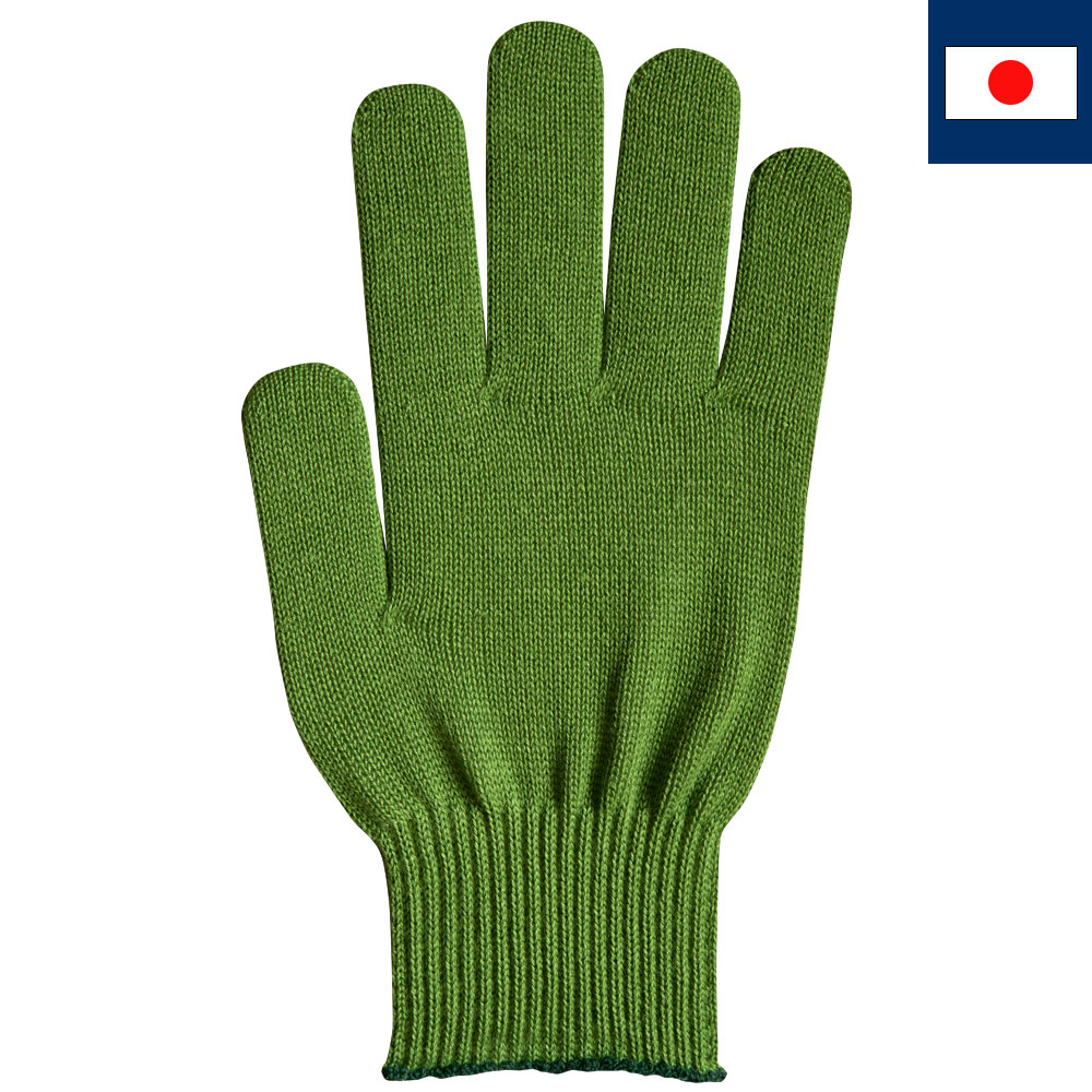 ビビッドカラー手袋・軍手 深緑